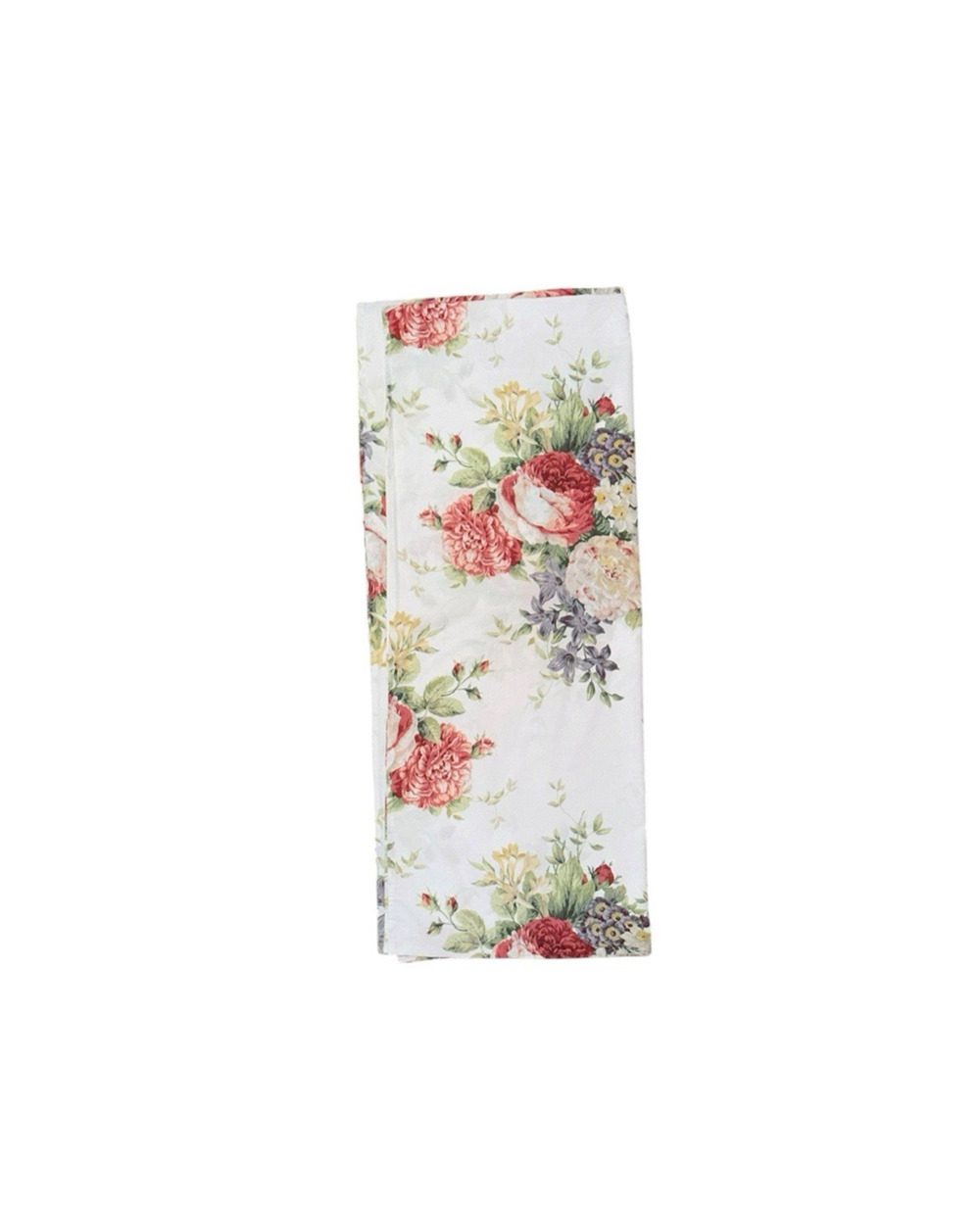 Vintage Cannon Floral Flat Sheet Full Size No Iron Cotton Blend Percale Stunning
